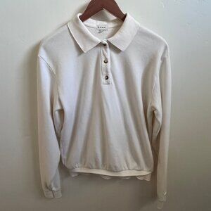 DONNI Vintage Fleece Polo Sweatshirt